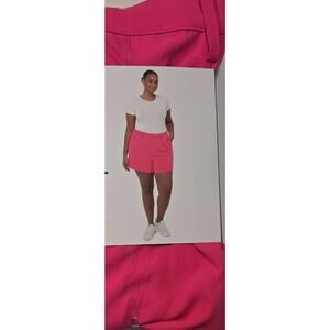 Remi Bader Pink Trouser Shorts High Rise Pleated 4 Pocket Women’s 20-22-24-26W